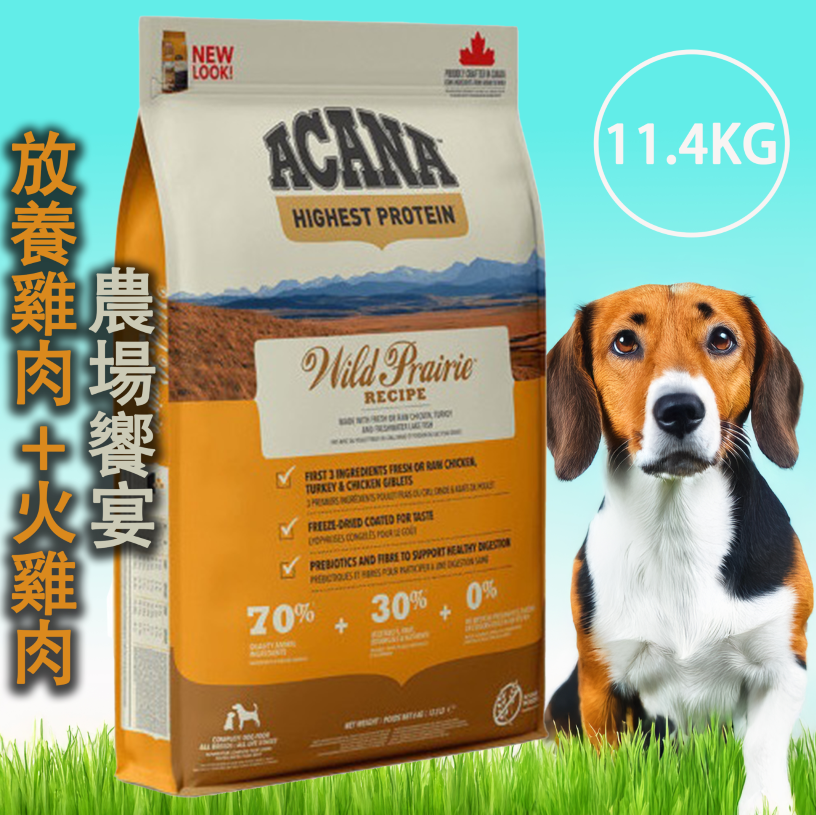 Acana 愛肯拿 無穀犬飼料-11.4KG系列