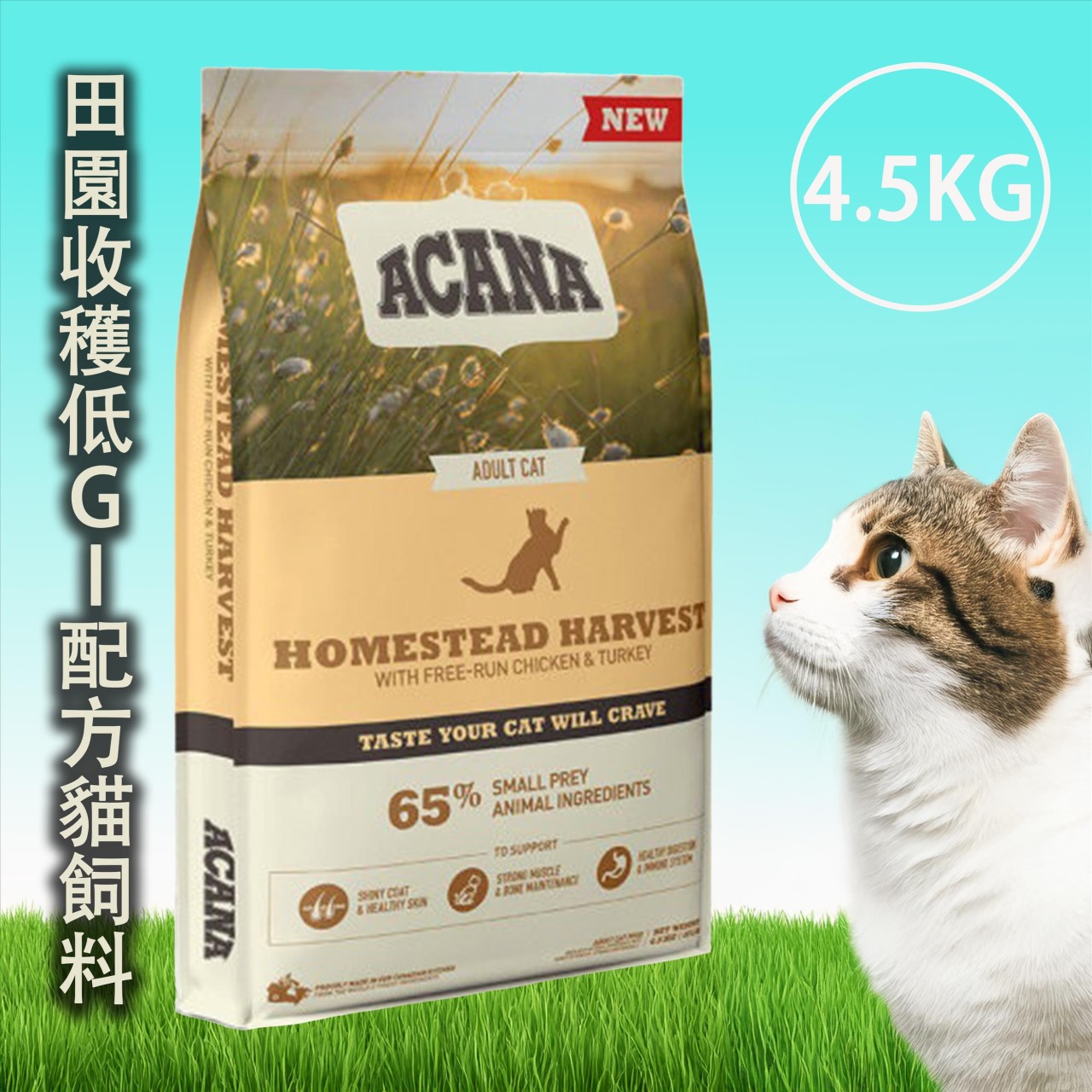 Acana 愛肯拿 無穀貓飼料-4.5KG系列